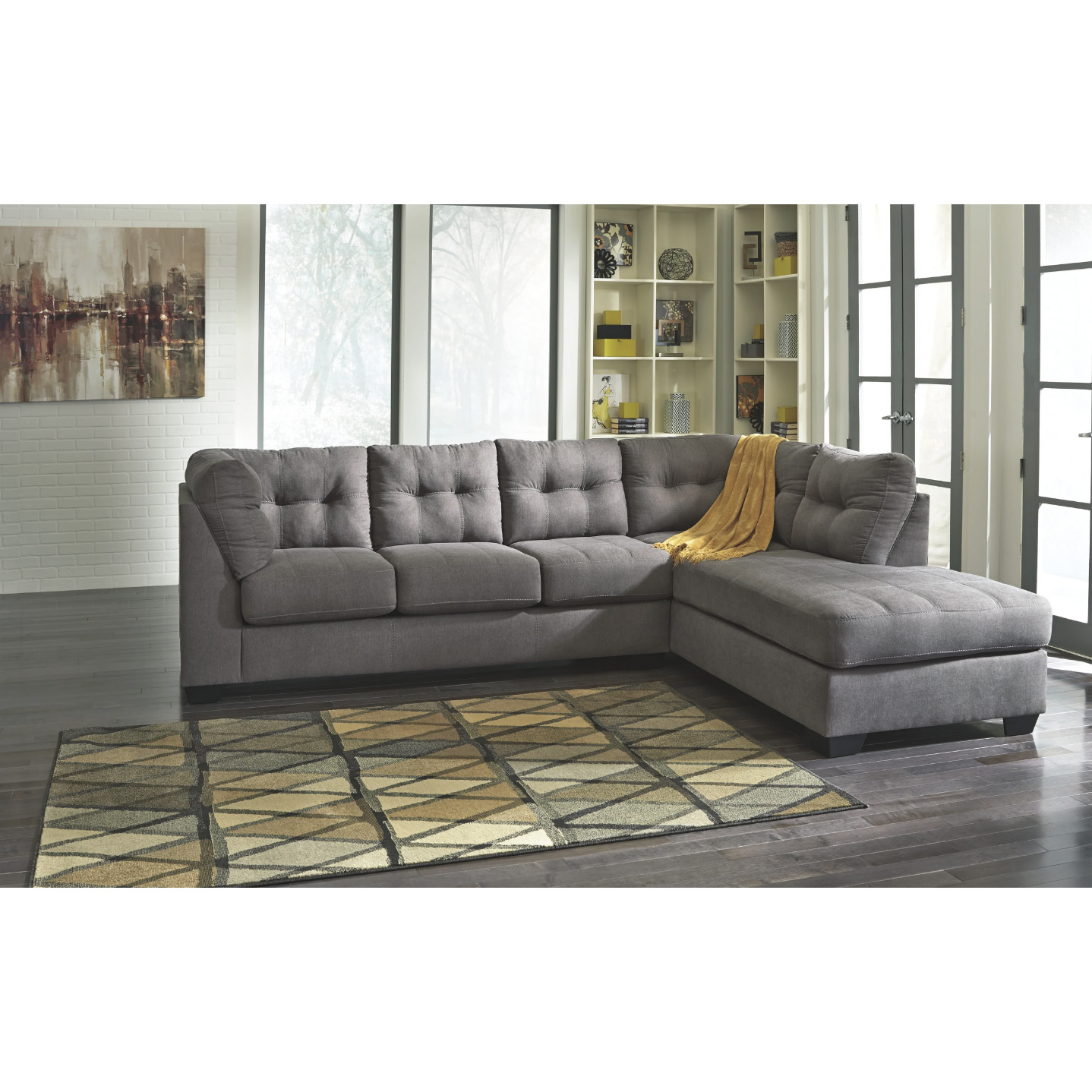 Maier - Charcoal - LAF Sofa & RAF Corner Chaise Sectional